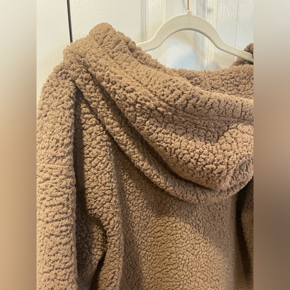 brown teddy pullover hoodie - Picture 7 of 7